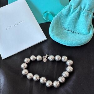 Authentic Tiffany & Co. silver Hardwear Ball Bracelet